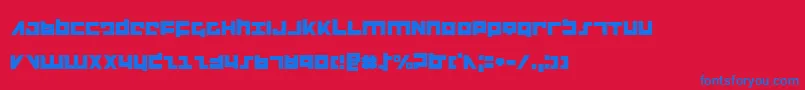 flightcorps Font – Blue Fonts on Red Background