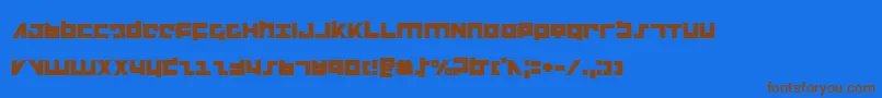 Saiba mais sobre a fonte flightcorps Fonte flightcorps – fontes marrons em um fundo azul