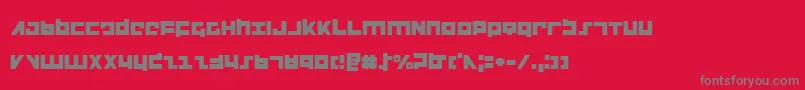 flightcorps Font – Gray Fonts on Red Background