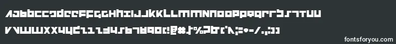 flightcorps Font – White Fonts on Black Background