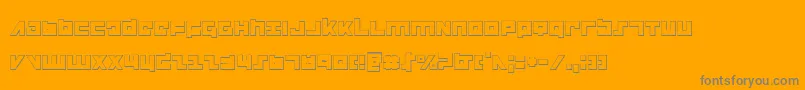 flightcorps3d Font – Gray Fonts on Orange Background