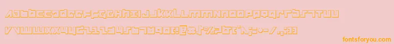 flightcorps3d Font – Orange Fonts on Pink Background