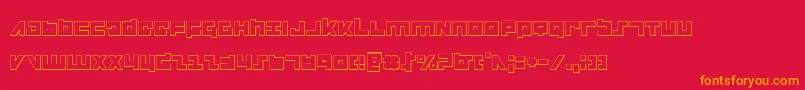 flightcorps3d Font – Orange Fonts on Red Background