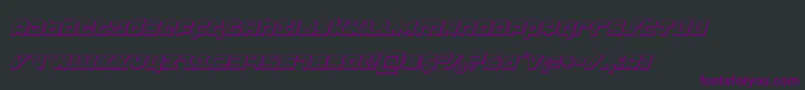 flightcorps3dital Font – Purple Fonts on Black Background