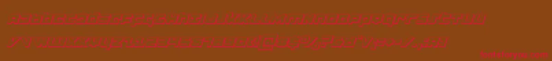 flightcorps3dital Font – Red Fonts on Brown Background