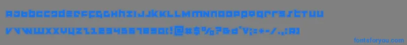 flightcorpsacad Font – Blue Fonts on Gray Background