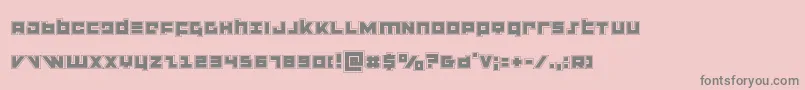 flightcorpsacad Font – Gray Fonts on Pink Background