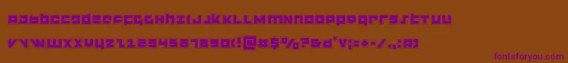 flightcorpsacad Font – Purple Fonts on Brown Background