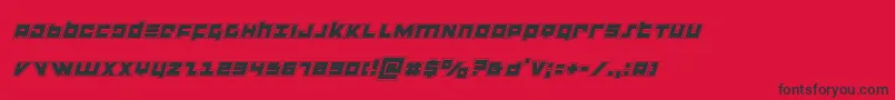 flightcorpsacadital Font – Black Fonts on Red Background