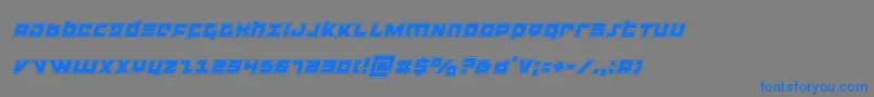 flightcorpsacadital Font – Blue Fonts on Gray Background