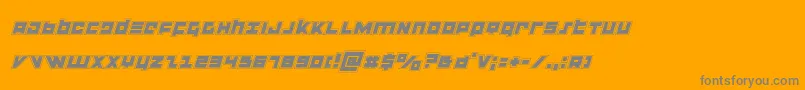 flightcorpsacadital Font – Gray Fonts on Orange Background