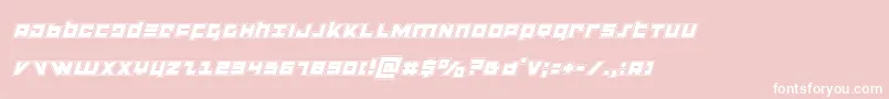 flightcorpsacadital Font – White Fonts on Pink Background