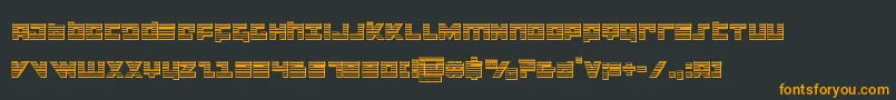 Шрифт flightcorpschrome – оранжевые шрифты на чёрном фоне