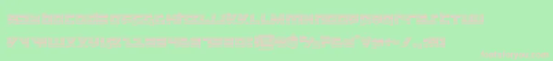 flightcorpschrome Font – Pink Fonts on Green Background