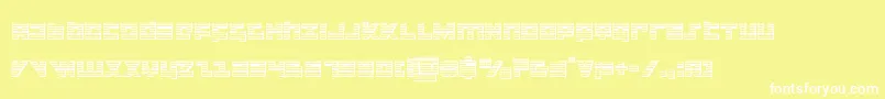 flightcorpschrome Font – White Fonts on Yellow Background