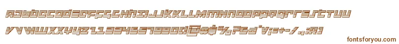 Шрифт flightcorpschromeital – коричневые шрифты на белом фоне