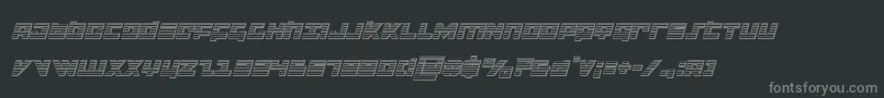 Шрифт flightcorpschromeital – серые шрифты на чёрном фоне