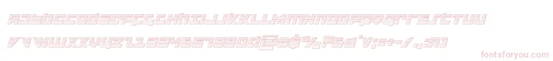 flightcorpschromeital-Schriftart – Rosa Schriften auf weißem Hintergrund