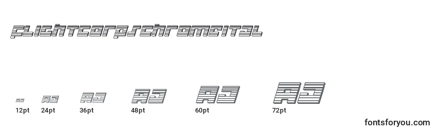 Flightcorpschromeital Font Sizes