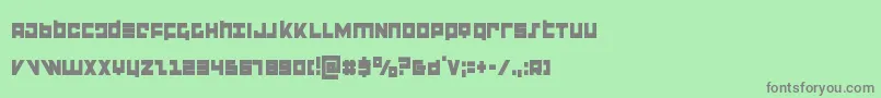 flightcorpscond Font – Gray Fonts on Green Background