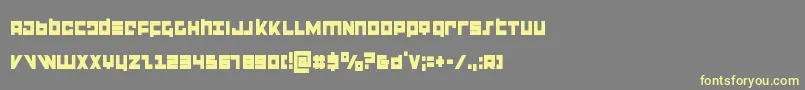 flightcorpscond Font – Yellow Fonts on Gray Background