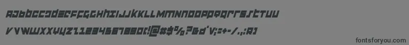 Шрифт flightcorpscondital – чёрные шрифты на сером фоне
