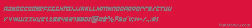 flightcorpscondital Font – Gray Fonts on Red Background