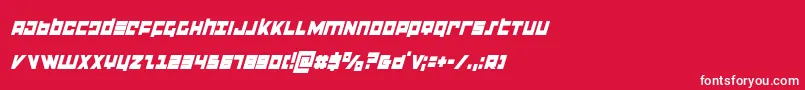 Подробнее о шрифте flightcorpscondital Шрифт flightcorpscondital – белые шрифты на красном фоне