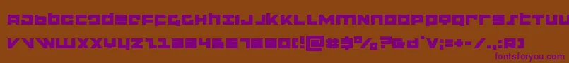 flightcorpsexpand Font – Purple Fonts on Brown Background