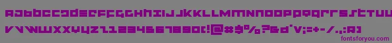 flightcorpsexpand Font – Purple Fonts on Gray Background