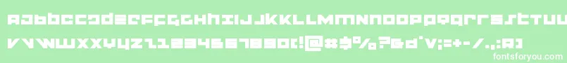 flightcorpsexpand Font – White Fonts on Green Background