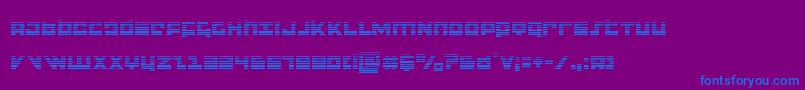 flightcorpsgrad Font – Blue Fonts on Purple Background