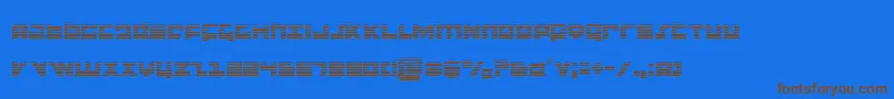 flightcorpsgrad Font – Brown Fonts on Blue Background