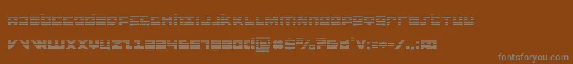 Czcionka flightcorpsgrad – szare czcionki na brązowym tle