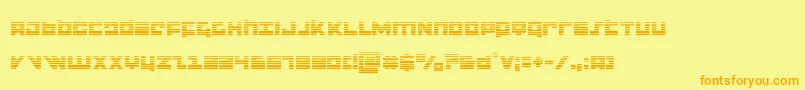 flightcorpsgrad Font – Orange Fonts on Yellow Background