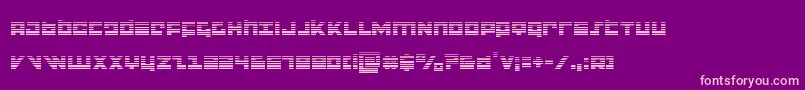 Fonte flightcorpsgrad – fontes rosa em um fundo violeta