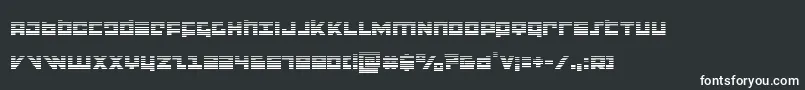 flightcorpsgrad-Schriftart – Weiße Schriften auf schwarzem Hintergrund