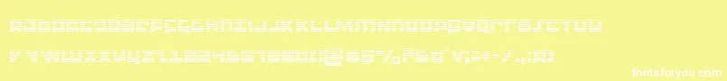 flightcorpsgrad Font – White Fonts on Yellow Background