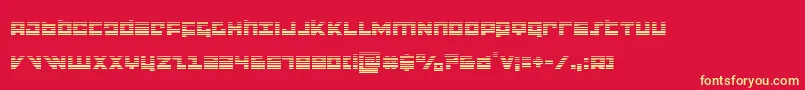 flightcorpsgrad Font – Yellow Fonts on Red Background