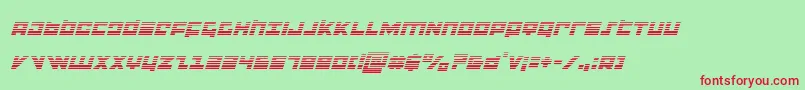 flightcorpsgradital Font – Red Fonts on Green Background