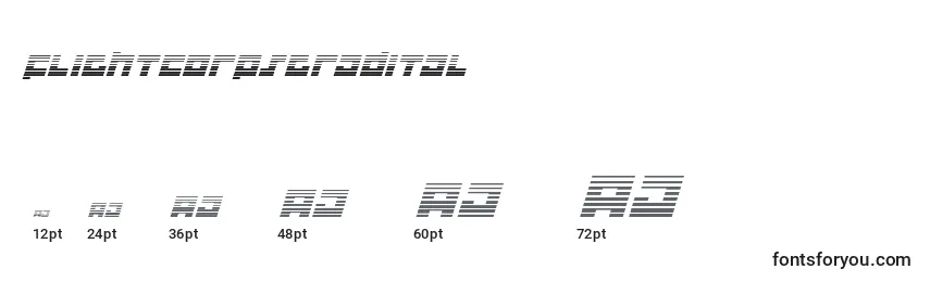 Flightcorpsgradital Font Sizes