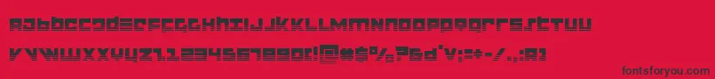 flightcorpshalf Font – Black Fonts on Red Background