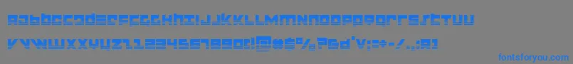 flightcorpshalf Font – Blue Fonts on Gray Background