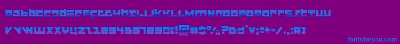 flightcorpshalf Font – Blue Fonts on Purple Background