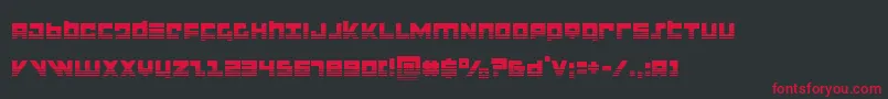 flightcorpshalf Font – Red Fonts on Black Background