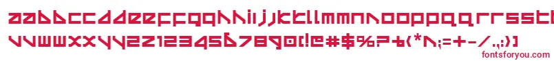 Deltav2b Font – Red Fonts on White Background