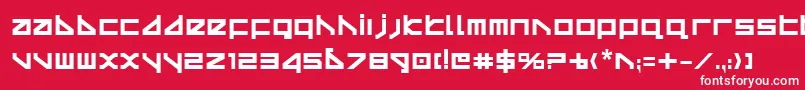 Deltav2b Font – White Fonts on Red Background