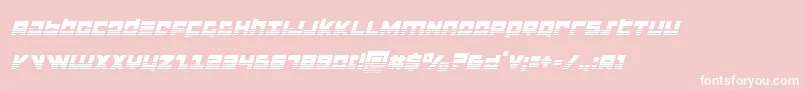 flightcorpshalfital Font – White Fonts on Pink Background