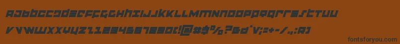 flightcorpsital Font – Black Fonts on Brown Background