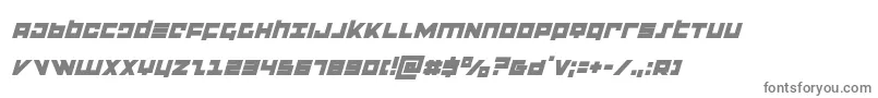 flightcorpsital Font – Gray Fonts on White Background
